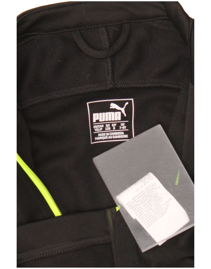 Giacca da tuta da ragazzo PUMA 7-8 anni in poliestere nero