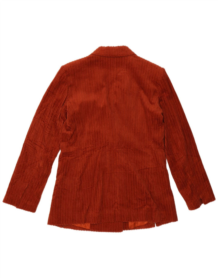 Giacca blazer in velluto a coste da donna Sisley UK 12 Marrone medio