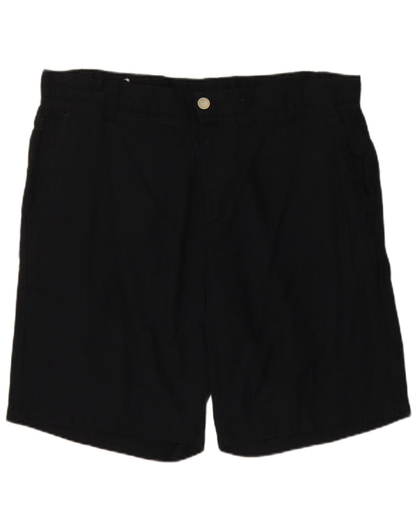 Pantaloncini chino da uomo Zara EU 46 XL W36 lino blu navy