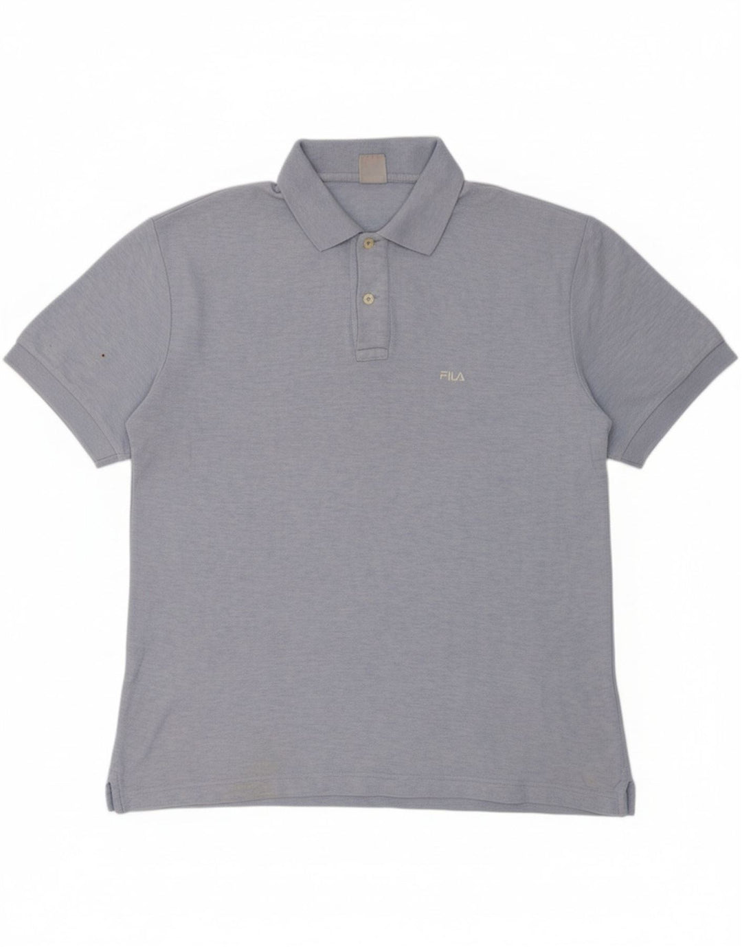 FILA Mens Polo Shirt IT 48 Medium Blue Cotton Vintage Fila and Second-Hand Fila from Messina Hembry 