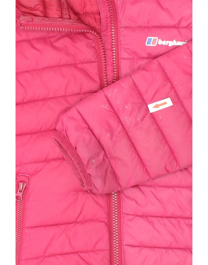 Giacca imbottita con cappuccio per ragazze Berghaus 5-6 anni in poliestere rosa