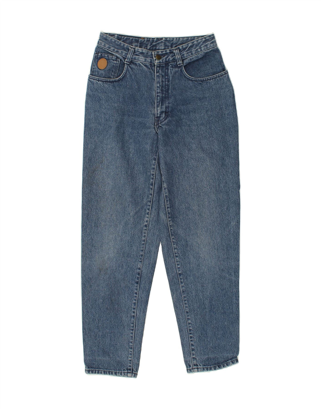 TRUSSARDI Womens Tapered Jeans W28 L30  Blue Cotton Vintage Trussardi and Second-Hand Trussardi from Messina Hembry 