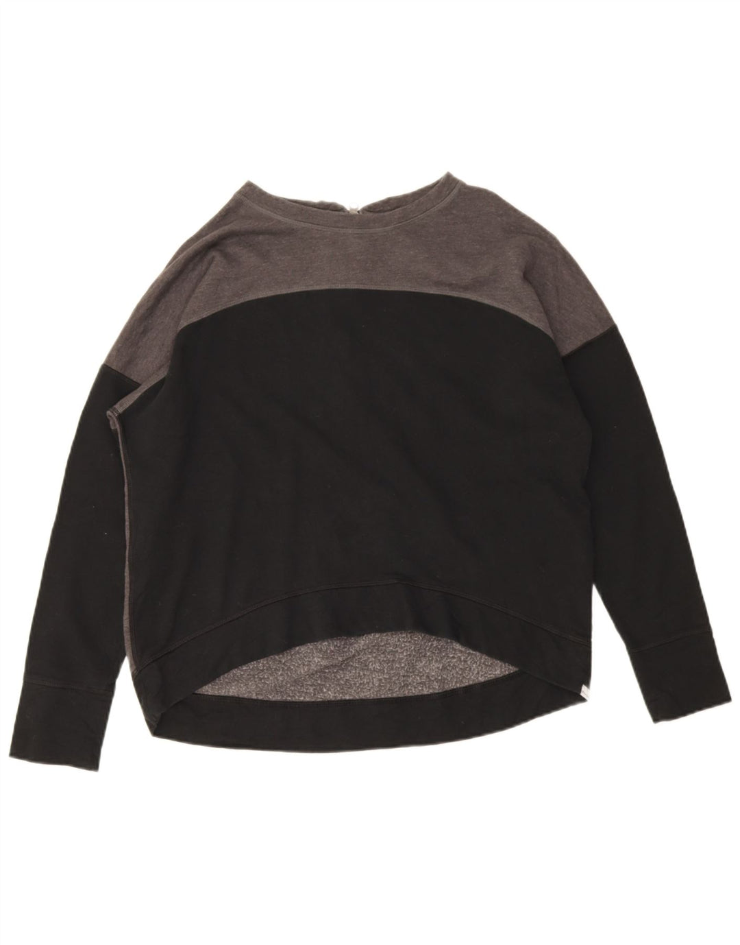 Felpa corta da donna CHAMPION, maglione UK 16, grande, grigio, color block