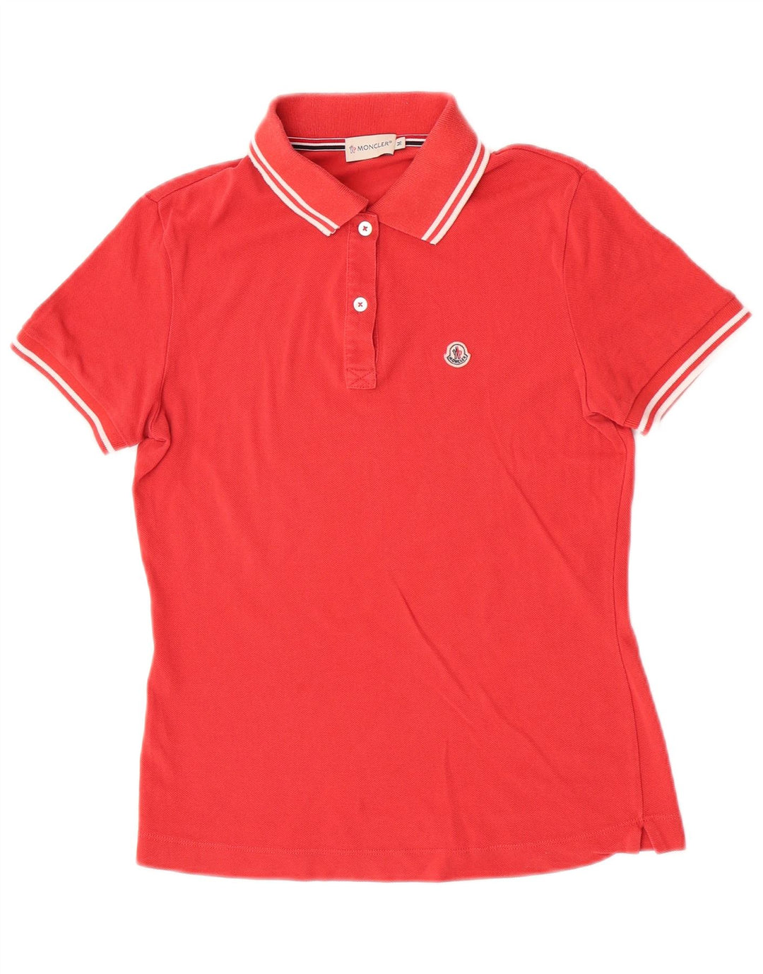 Polo Moncler Donna Medio Rosso