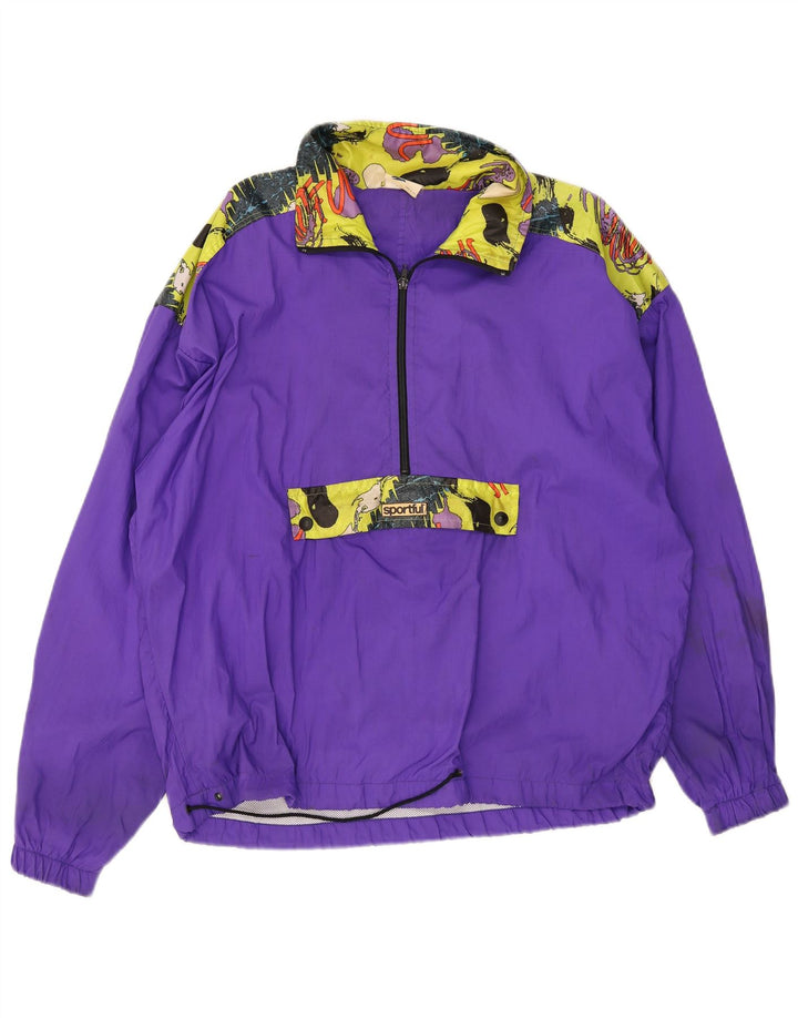Sportful Giacca da uomo pullover da ginnastica, viola medio, a rombi/diamante