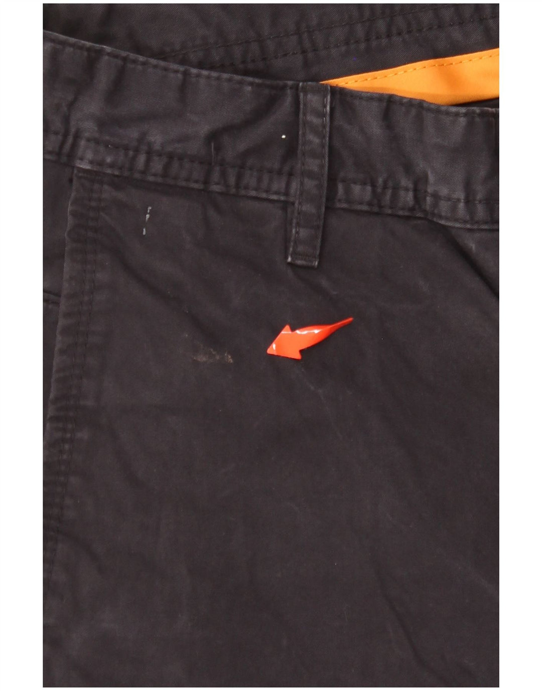 Pantaloni chino HUGO BOSS vestibilità regolare da uomo W32 L32 cotone blu navy