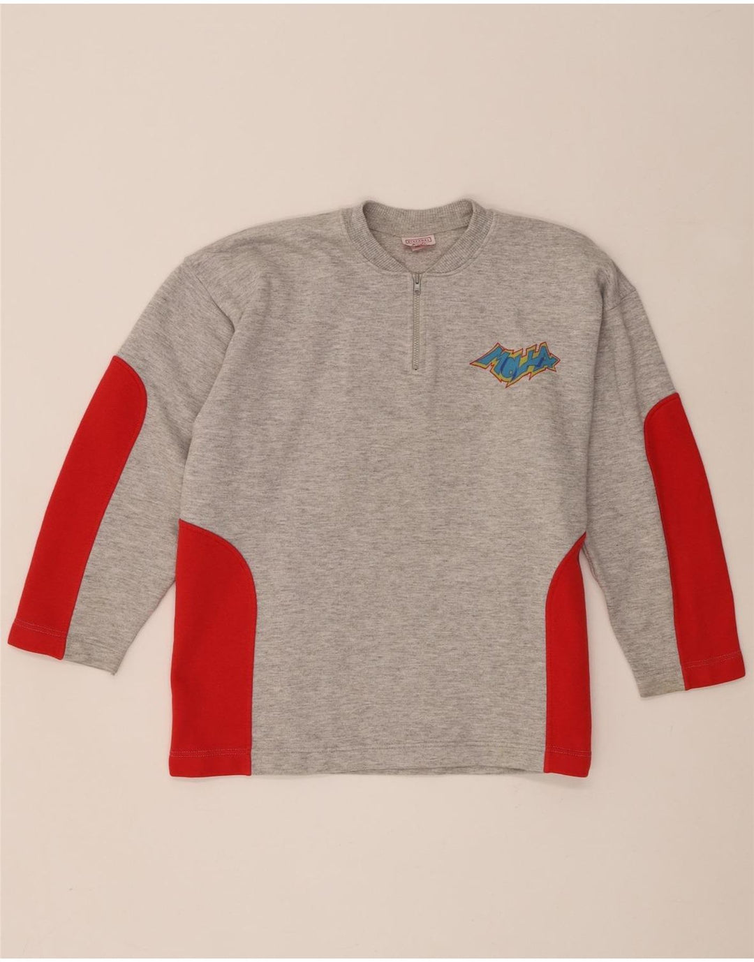 Felpa grafica per ragazzi Stefanel, maglione 10-11 anni, color grigio