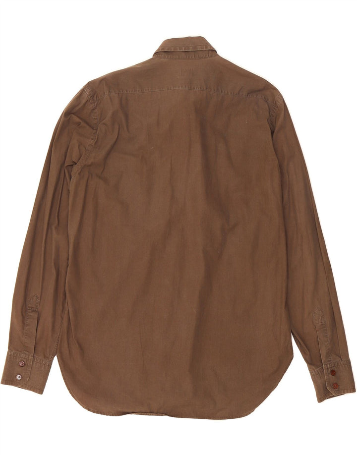 ICEBERG Mens Shirt Medium Brown Cotton Vintage Iceberg and Second-Hand Iceberg from Messina Hembry 
