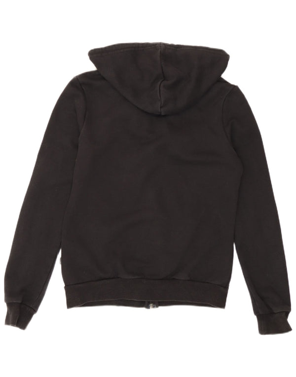 Maglione con cappuccio e zip da donna Puma UK 10 piccolo cotone nero