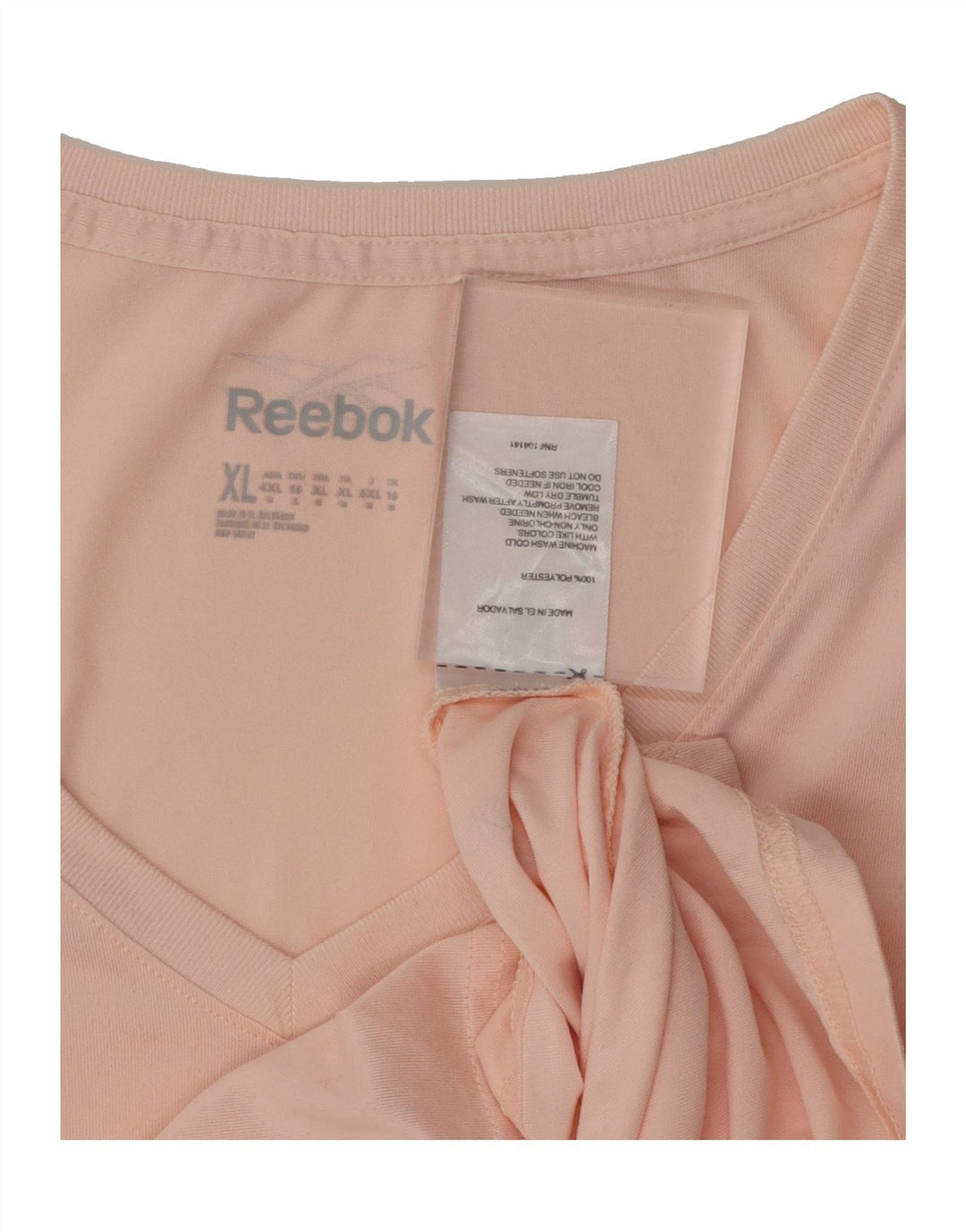 REEBOK Womens T-Shirt Top UK 16 Large Pink Polyester Vintage Reebok and Second-Hand Reebok from Messina Hembry 