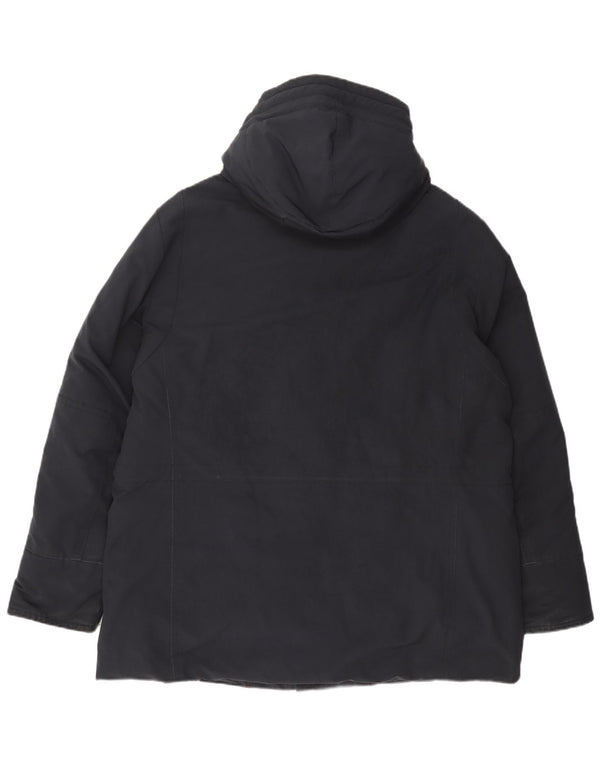 PEUTEREY Giacca imbottita con cappuccio da uomo UK 44 2XL Poliestere blu navy