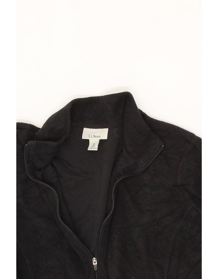 L.L.BEAN Womens Fleece Jacket UK 14 Medium Black Polyester Vintage L.L.Bean and Second-Hand L.L.Bean from Messina Hembry 