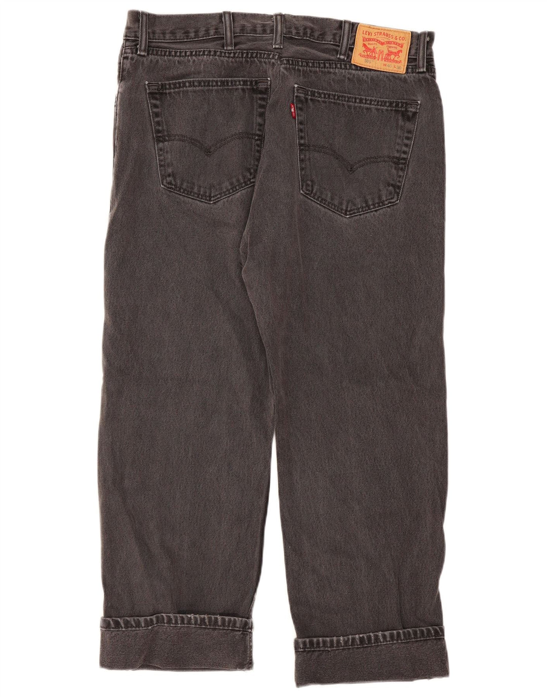 Jeans dritti Levi's 505 da donna W40 L26 cotone grigio