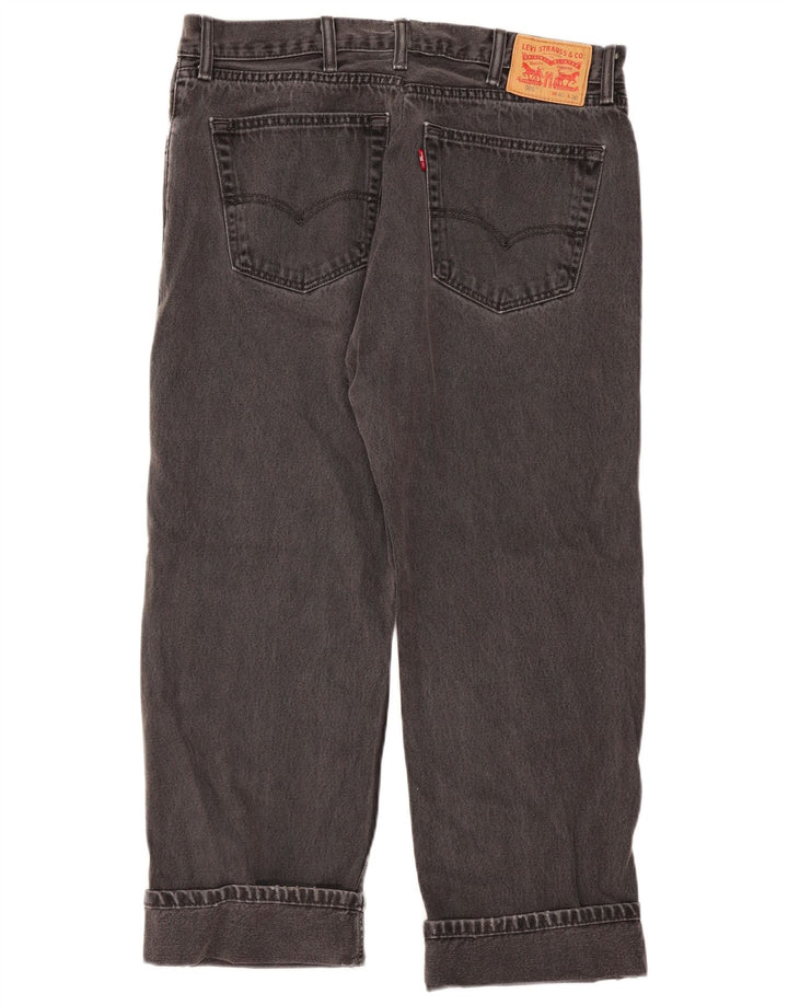 Jeans dritti Levi's 505 da donna W40 L26 cotone grigio