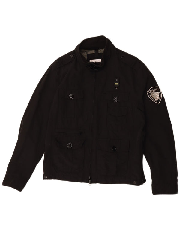 Giacca militare da uomo Blauer UK 42 XL in cotone nero