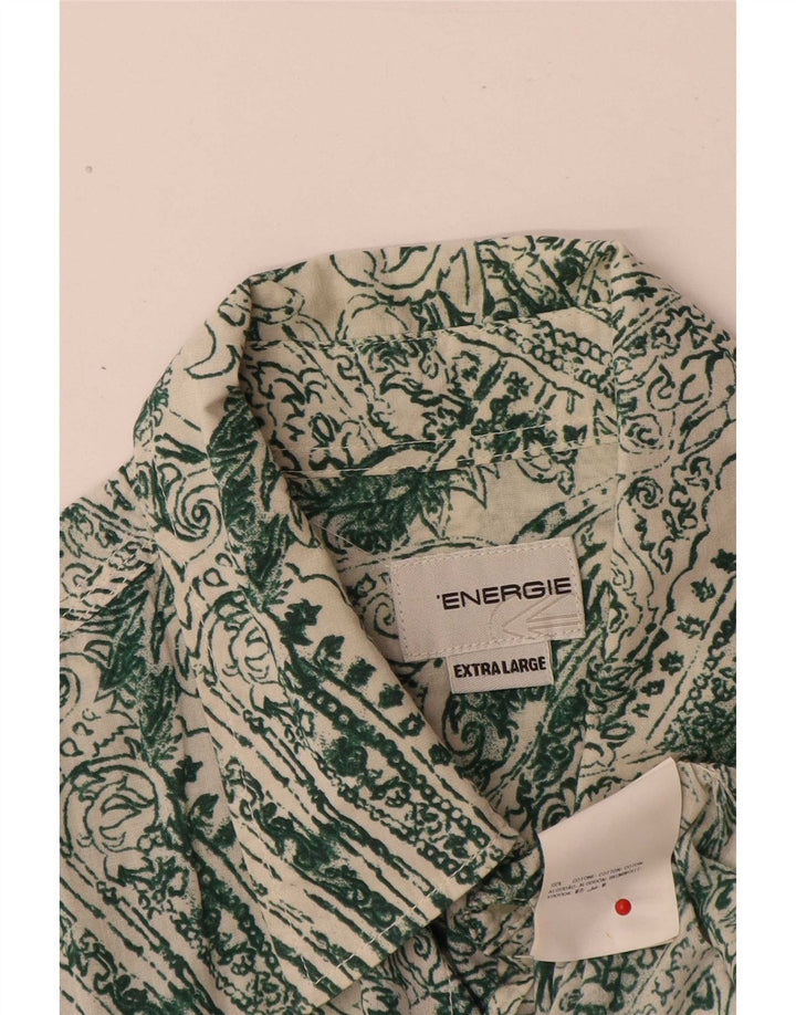 Camicia da uomo Energie XL verde Paisley in cotone
