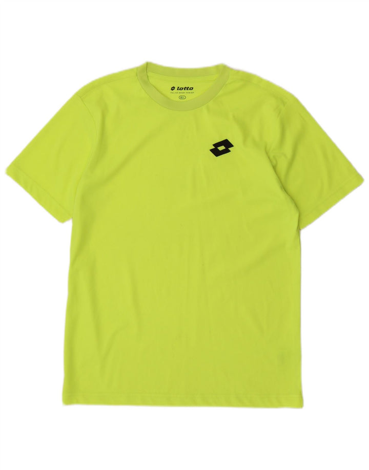T-shirt da uomo Lotto Top Small Giallo in poliestere