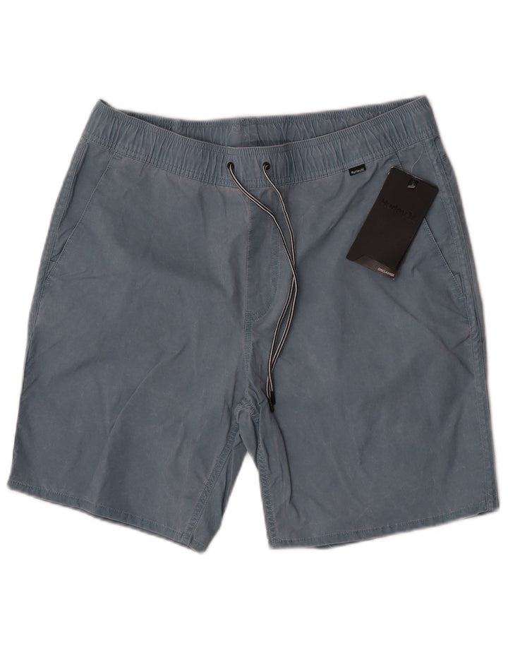 Pantaloncini da bagno da uomo Hurley piccoli in cotone blu