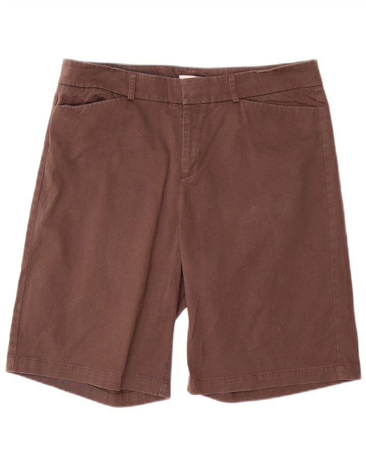 DOCKERS Pantaloncini casual da donna US 12 Large W34 Cotone marrone