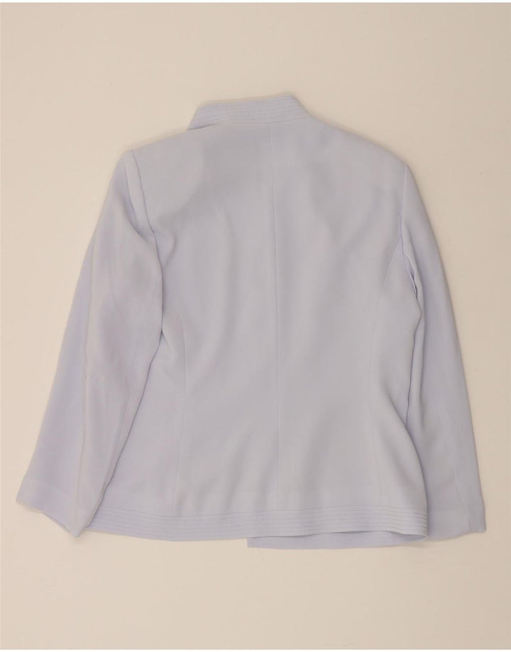 KASPER Womens Cardigan Top US 8 Medium Blue Polyester Vintage Kasper and Second-Hand Kasper from Messina Hembry 