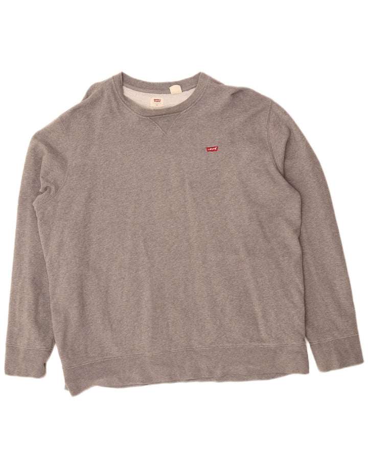 Levi's Mens Standard Felpa Jumper XL Grigio Cotone Classico