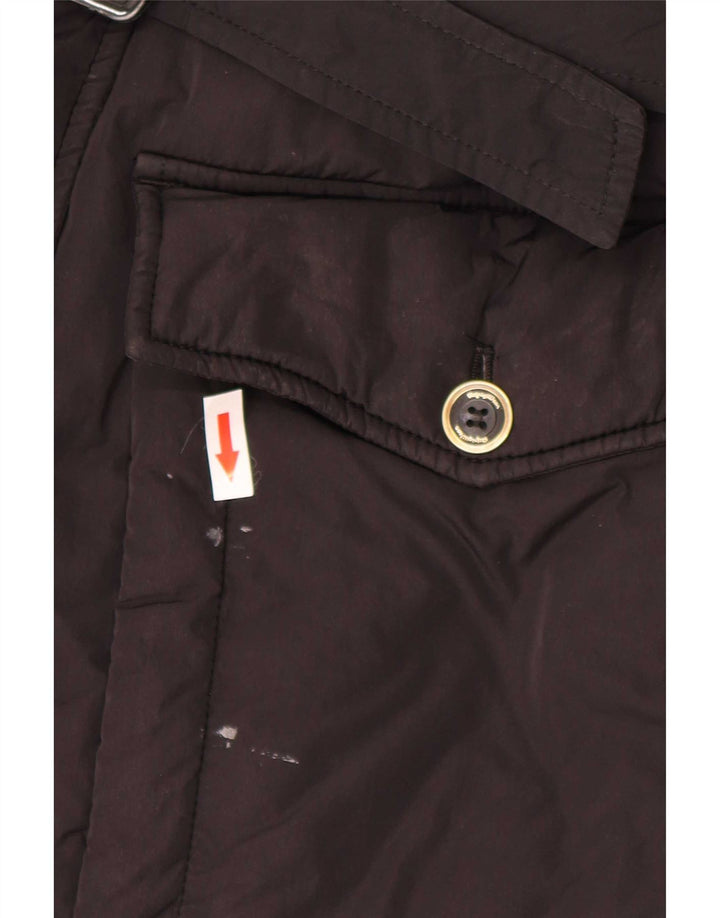 Cappotto imbottito da donna Refrigiwear UK 14 grande nero in poliammide