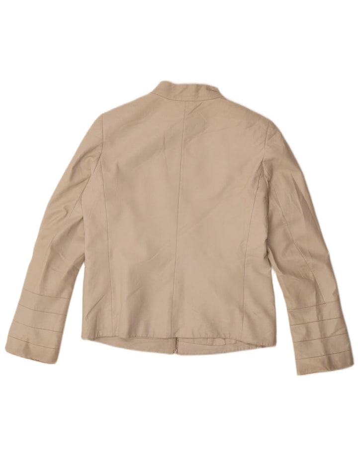 Giacca in Pelle Donna Olivieri Les Marees IT 44 Pelle Beige Medio