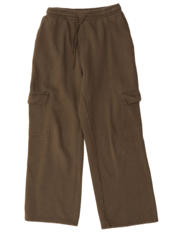 Pantaloni da tuta cargo Zara da donna UK 12 cotone kaki medio