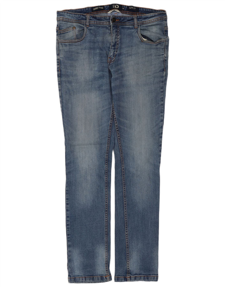Jeans slim da uomo DACK'S IT 50 Large W34 L31 Blu Cotone