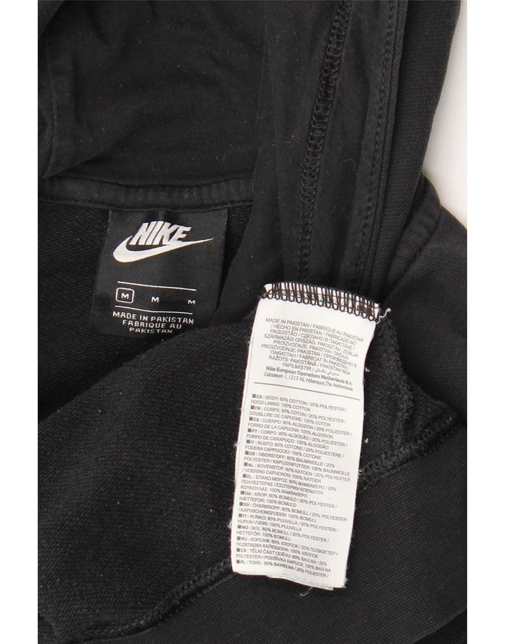 Maglione con cappuccio da donna NIKE UK 14 cotone nero medio