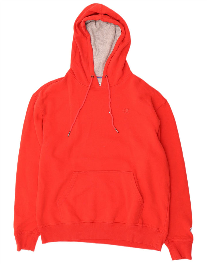 Maglione con cappuccio da uomo Champion grande in cotone rosso