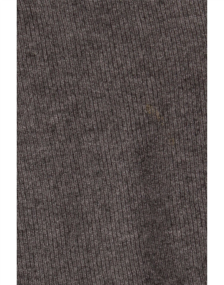 Massimo Dutti Maglione da uomo con collo alto in lana grigio medio