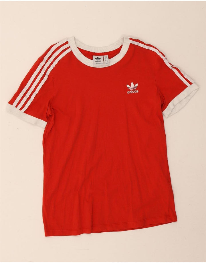 T-shirt da donna Adidas Top UK 12 rosso medio in cotone
