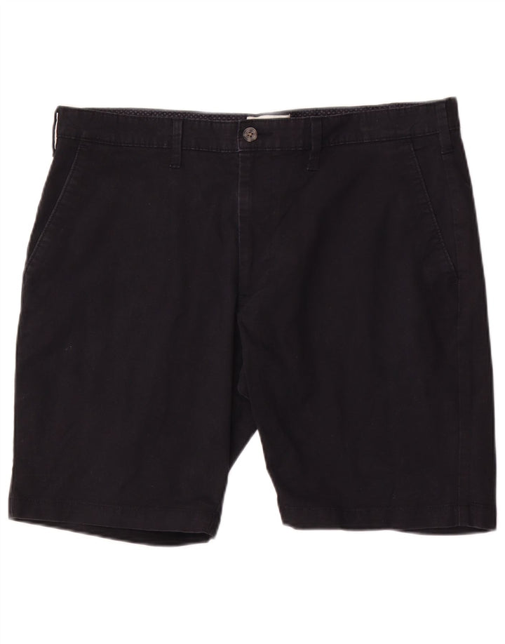 Pantaloncini chino da uomo Marks & Spencer W36 grandi in cotone blu navy
