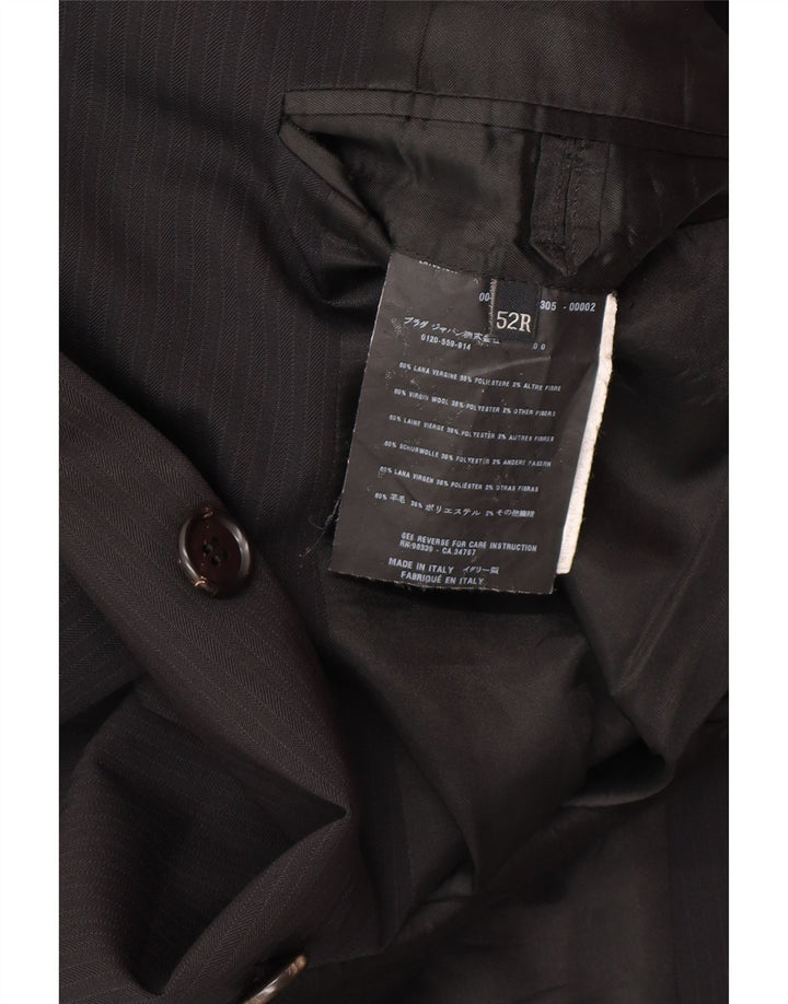 PRADA Abito da uomo 3 bottoni 2 pezzi IT 52 XL W34 L30 Nero classico