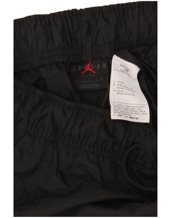 JORDAN Pantaloni da tuta cargo da uomo Joggers grandi in poliestere nero