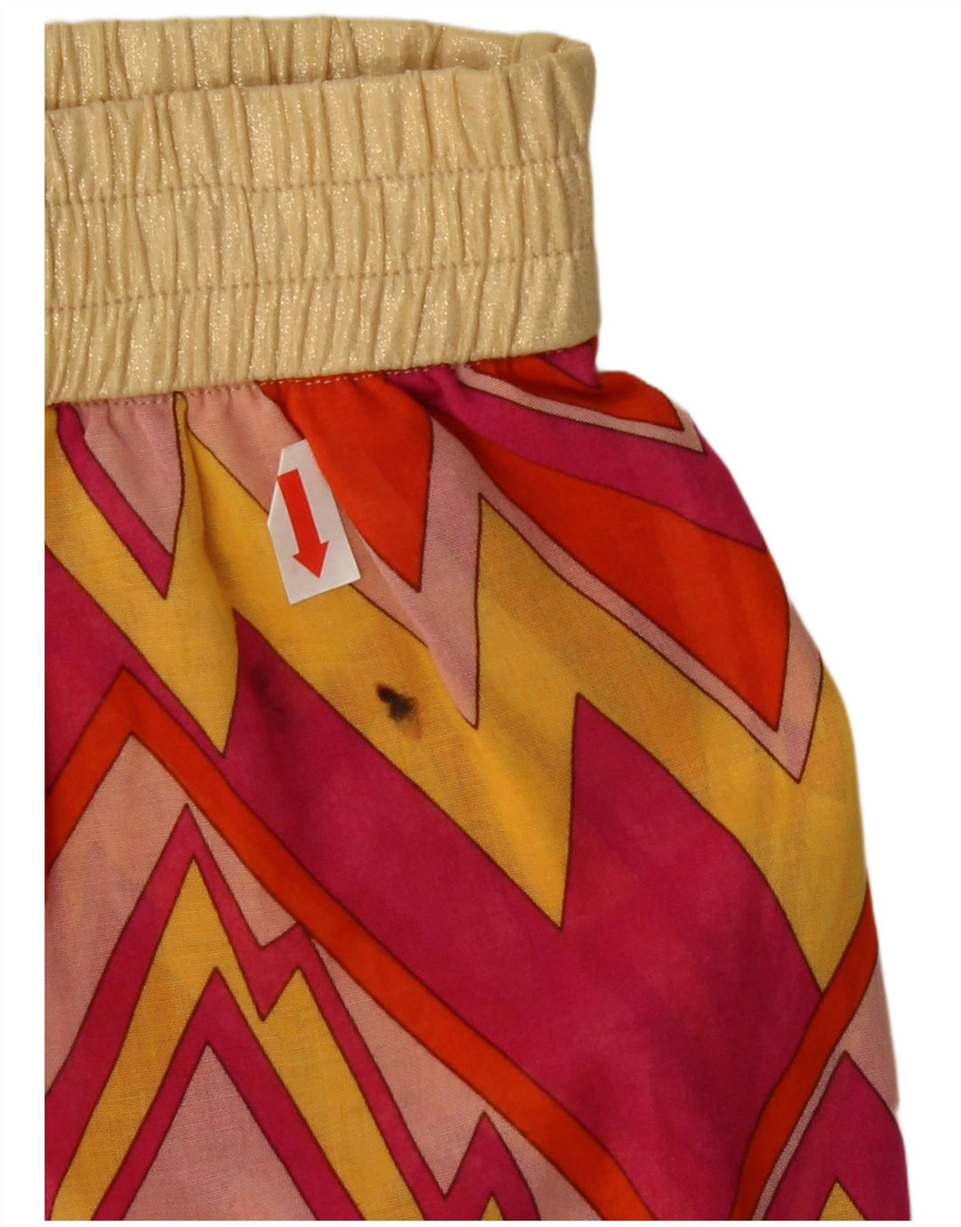 Pantaloncini a vita alta da donna Missoni piccoli W26 poliestere geometrico rosa