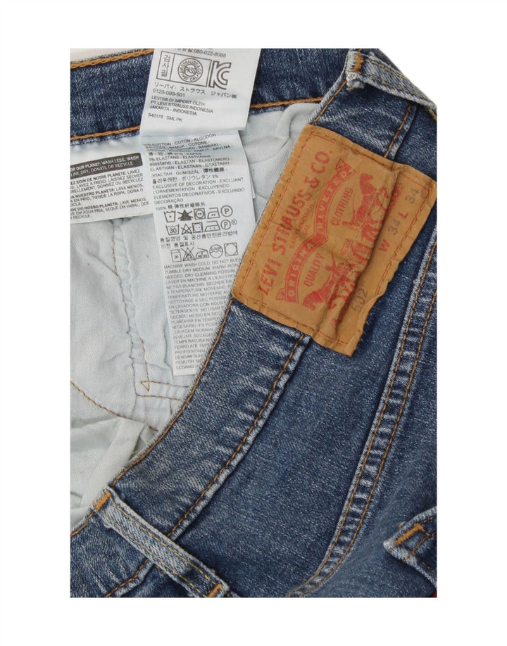 Levi's Uomo 502 Jeans affusolati W34 L34 Cotone blu