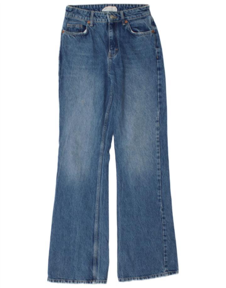 TOPSHOP Jeans bootcut da donna W26 L32 cotone blu