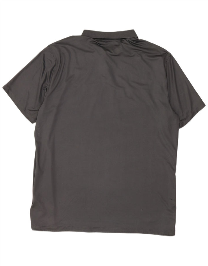 Polo Nike da uomo Dri Fit Standard Fit, grande, in poliestere color block grigio