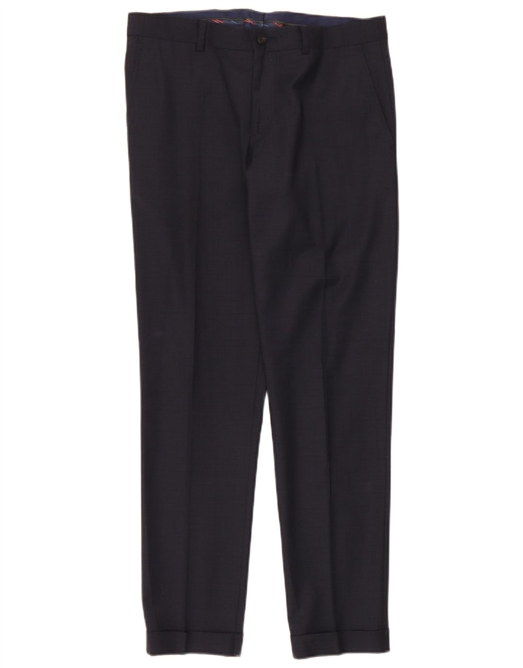 Pantaloni chino slim da uomo Zara EU 40 medi W31 L30 blu navy