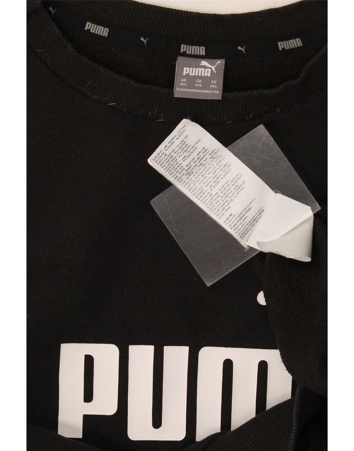 Felpa grafica da uomo Puma Jumper 3XL cotone nero