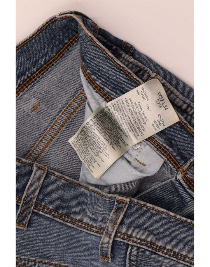 Jeans dritti da uomo Wrangler Texas W32 L34 cotone blu