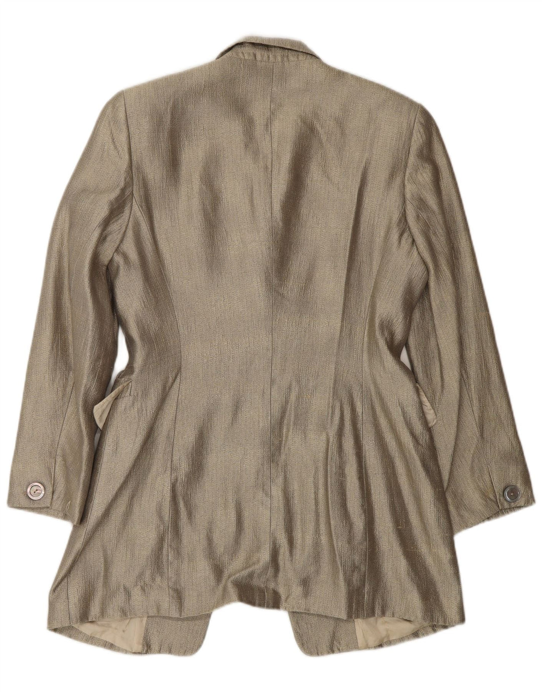Giacca blazer a 1 bottone lungo ESCADA Elements da donna EU 36 Small Gold