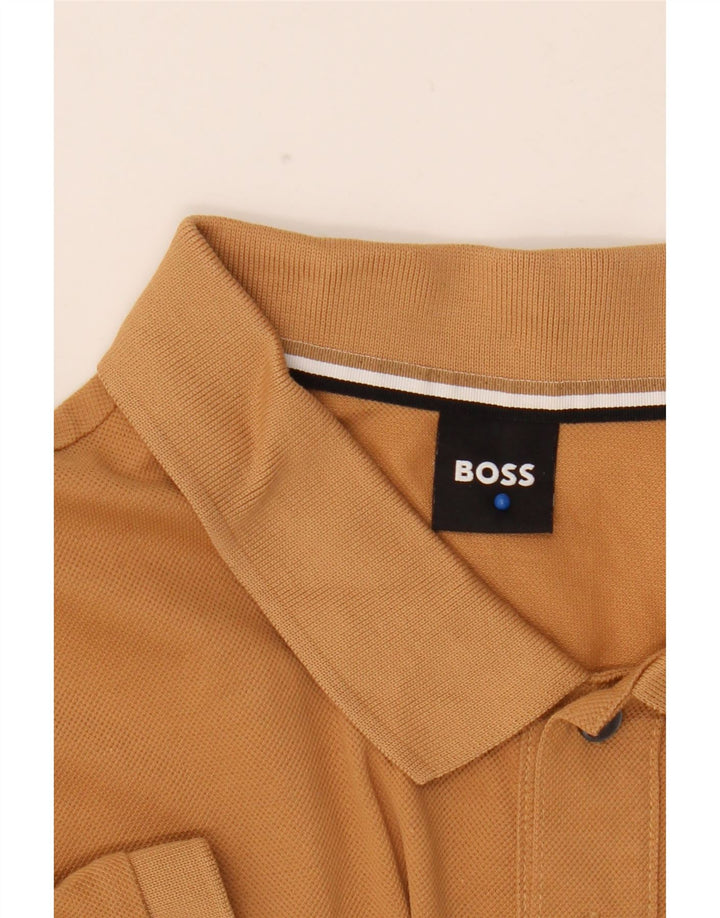 Polo da uomo Hugo Boss grande in cotone color block multicolore