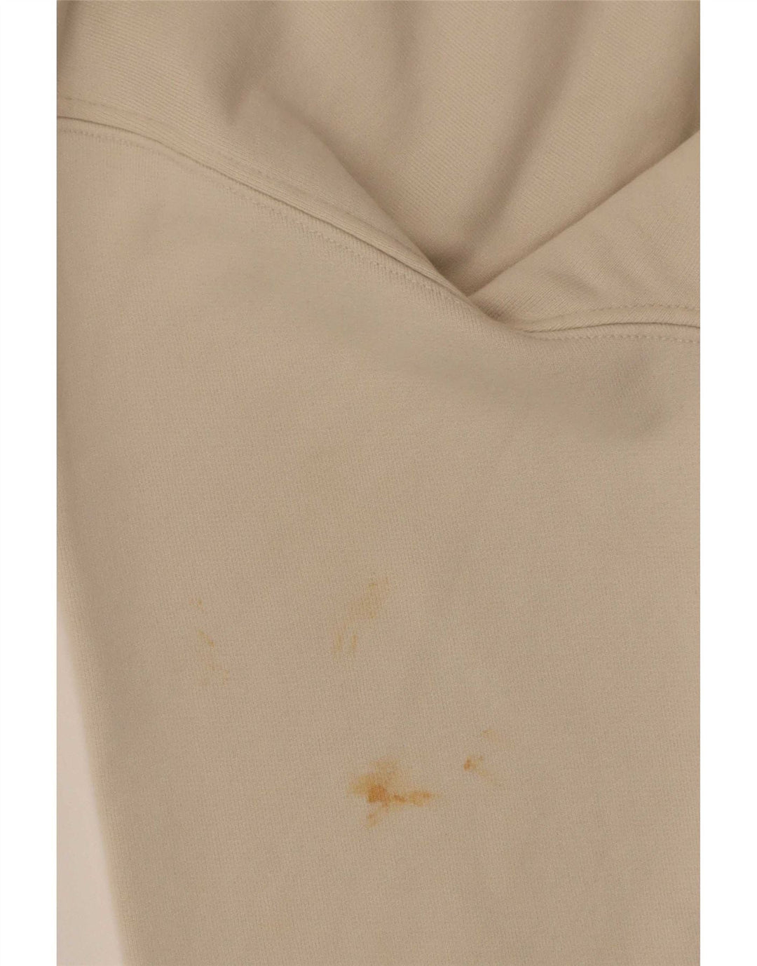 Felpa Zara da donna con collo e zip, maglione UK 14, cotone beige medio