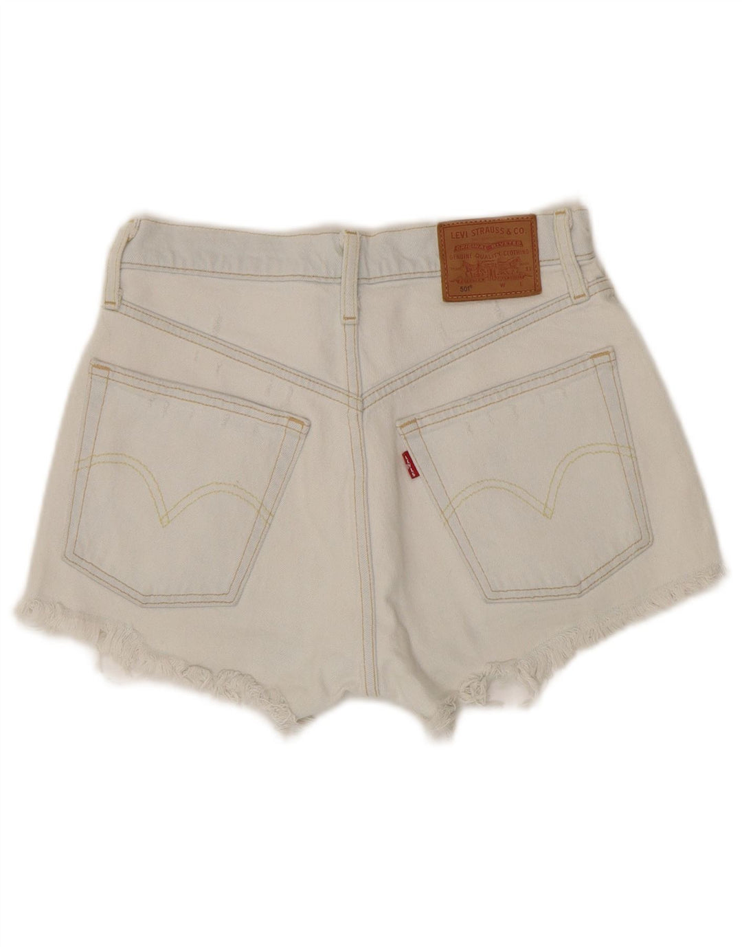 Pantaloncini di jeans Levi's 501 da donna W25 XS in cotone blu