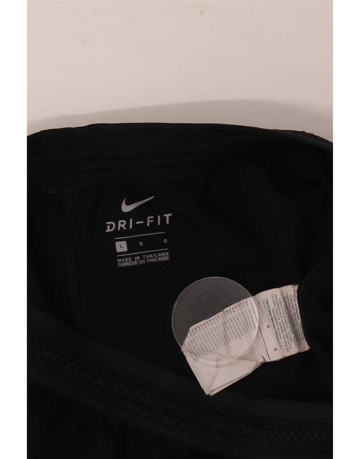 Pantaloncini sportivi Nike Dri Fit da uomo, grandi, in poliestere nero