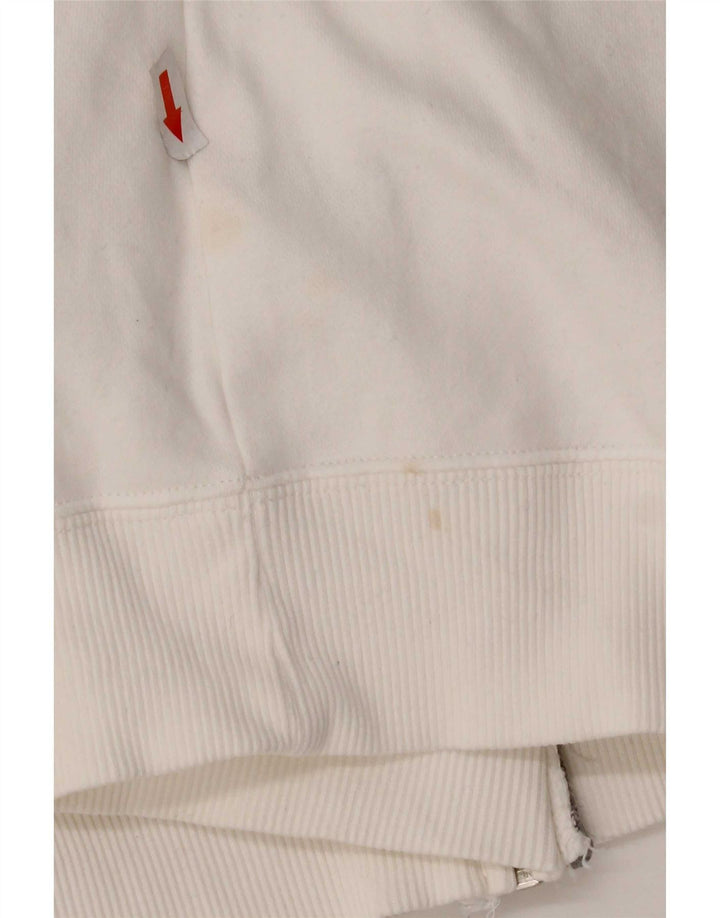Giacca da ginnastica grafica da donna Nike UK 14 cotone bianco medio