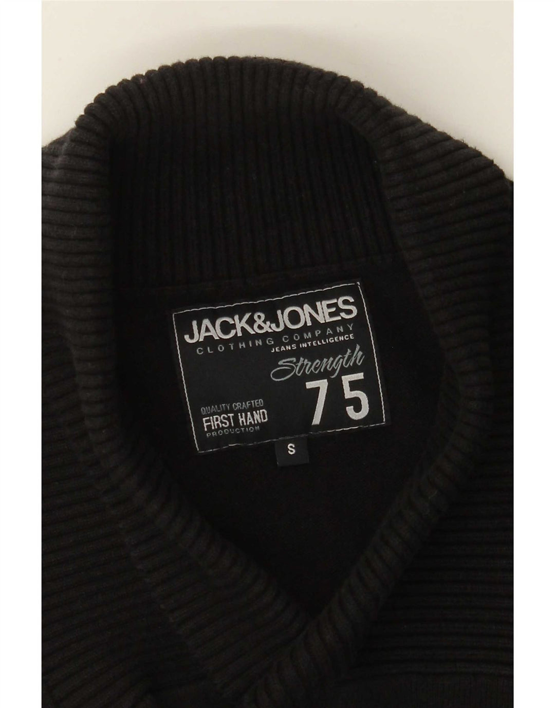 Jack & Jones Maglione da uomo con collo a scialle piccolo nero